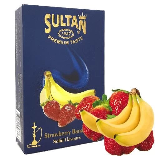 Тютюн Sultan Strawberry Banana (Полуниця Банан) 50 гр