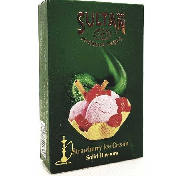 Тютюн Sultan Strawberry Ice Cream (Полуничне Морозиво) 50 гр