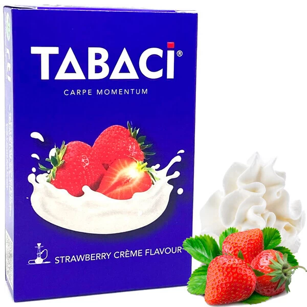 Тютюн Tabaci Strawberry Сreme (Полуниця Вершки) 50гр