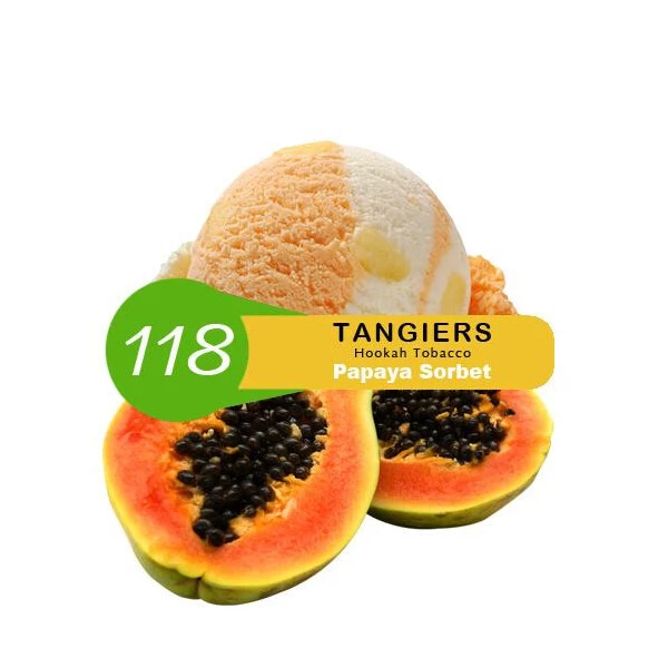 Тютюн Tangiers Noir Papaya Sorbet 118 (Папайя Сорбет) 50гр