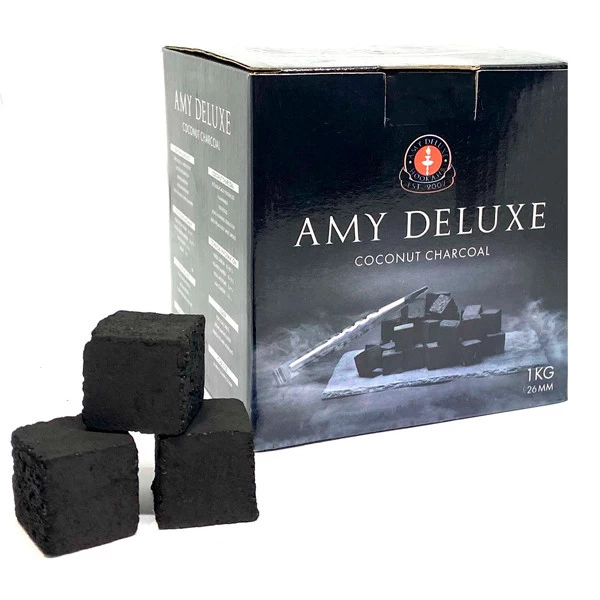 Вугілля кокосове Amy Deluxe 1кг 64кубика в упаковці