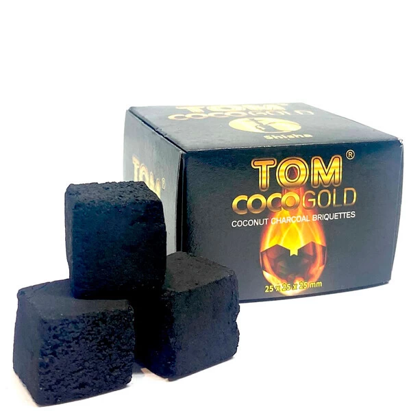 Вугілля кокосове Tom Cococha Gold 0.25кг 18кубиків в упаковці