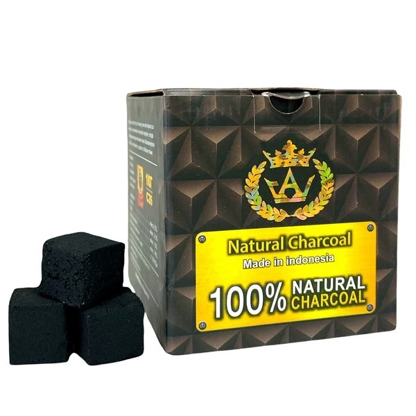 Вугілля кокосове Taj Natural Charcoal 1кг 64кубика в упаковці