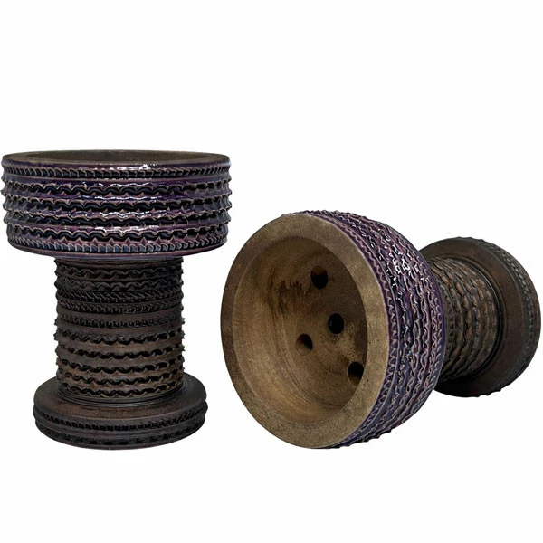 Чашка глиняная Gusto Bowls Rook Design (Фиолетовый)