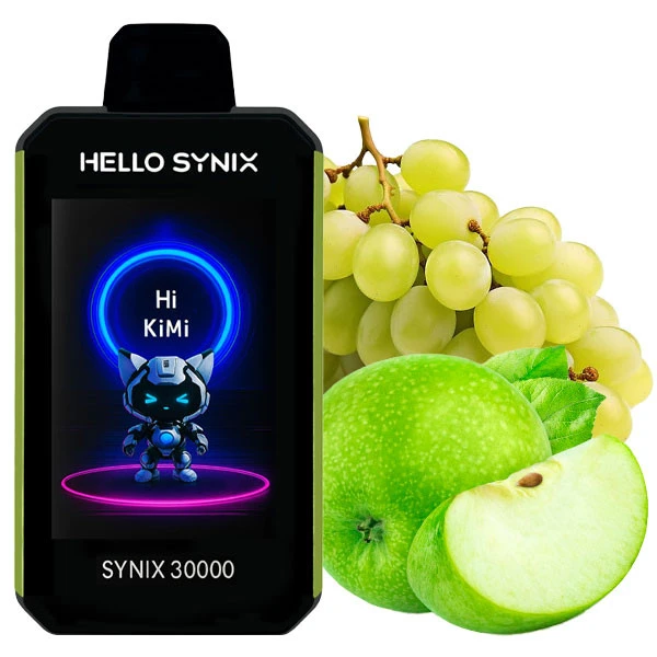 Електронні сигарети Hello Synix Grape Apple (Виноград Яблуко) (30000 Затяжок)