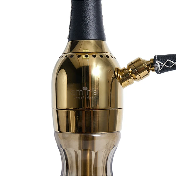 Кальян AMY AMIRS Indi Leather BK-GD-BK V3.0 (Черный)
