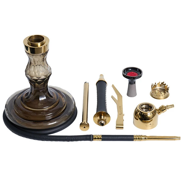 Кальян AMY AMIRS Indi Leather BK-GD-BK V3.0 (Черный)