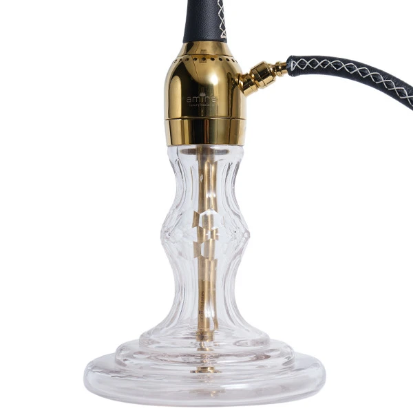 Кальян AMY AMIRS Indi Leather BK-GD-TR V3.0 (Прозрачный)