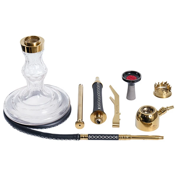 Кальян AMY AMIRS Indi Leather BK-GD-TR V3.0 (Прозрачный)