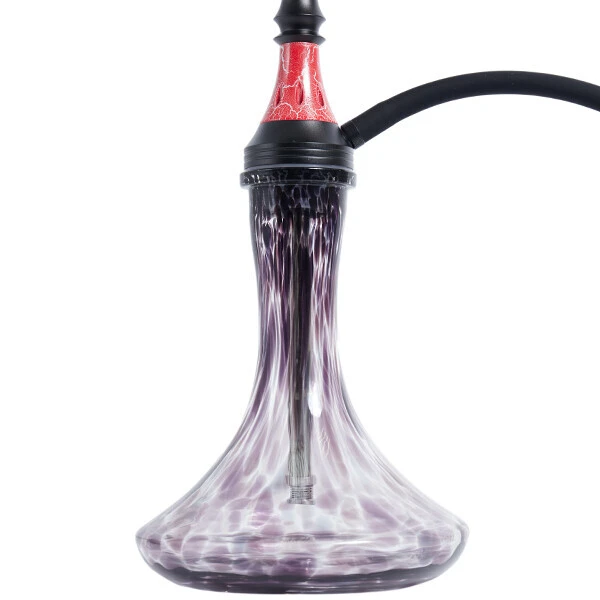 Кальян Hookah Deluxe H04-RD (Прозорий з фіолетовим)