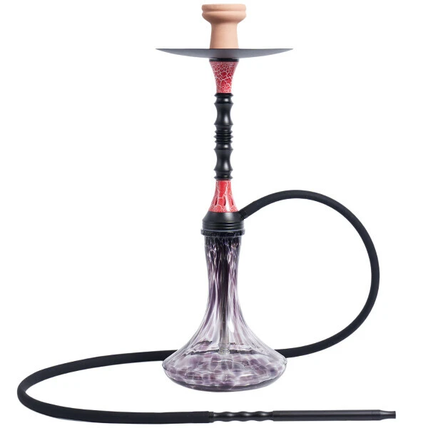 Кальян Hookah Deluxe H04-RD (Прозорий з фіолетовим)