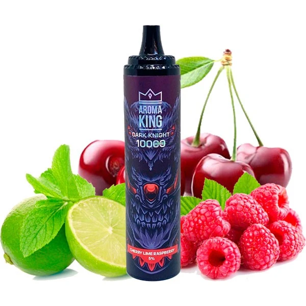 Одноразова електронна сигарета Aroma King Cherry Lime Raspberry (Вишня Лайм Малина) (10000 Затяжок)