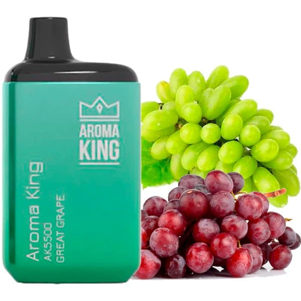 Одноразова електронна сигарета Aroma King Great Grape (Грейт Виноград) (5500 Затяжок)