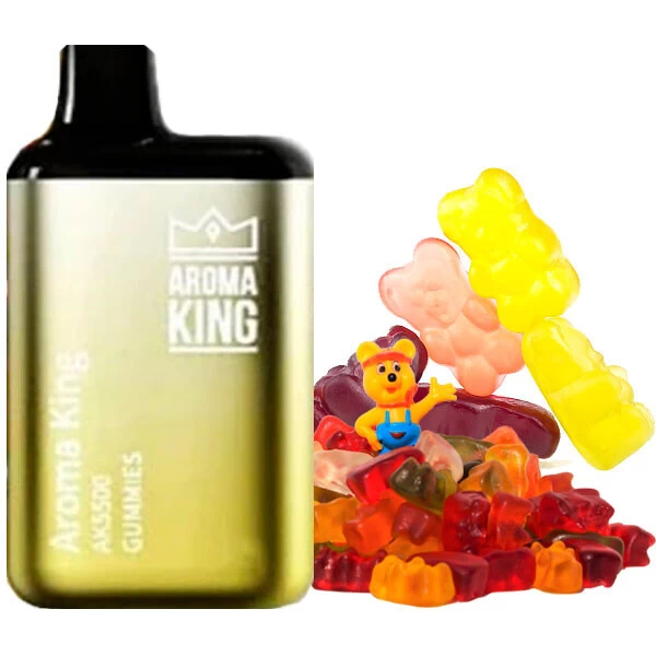 Одноразова електронна сигарета Aroma King Gummies (Ведмедики) (5500 Затяжок)