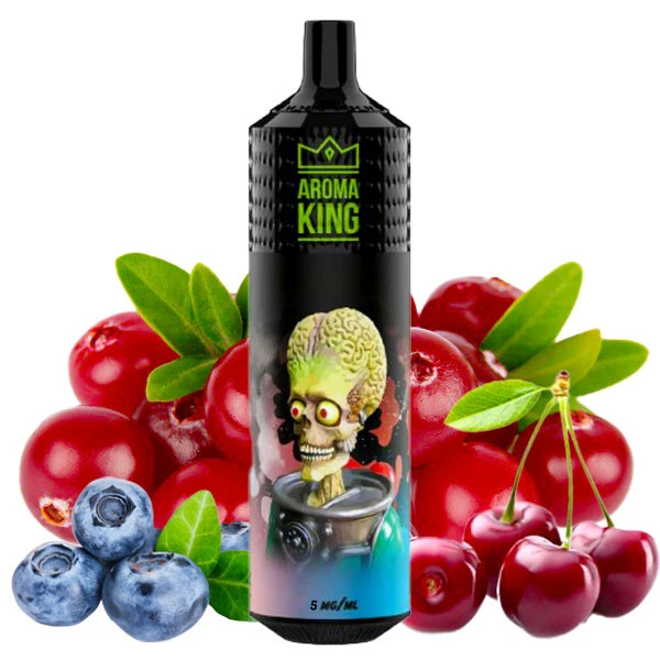 Одноразова електронна сигарета Aroma King Mars Blueberry Cherry Cranberry (Чорниця Вишня Журавлина) (9000 Затяжок)