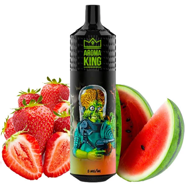 Одноразова електронна сигарета Aroma King Mars Strawberry Watermelon (Полуниця Кавун) (9000 Затяжок)