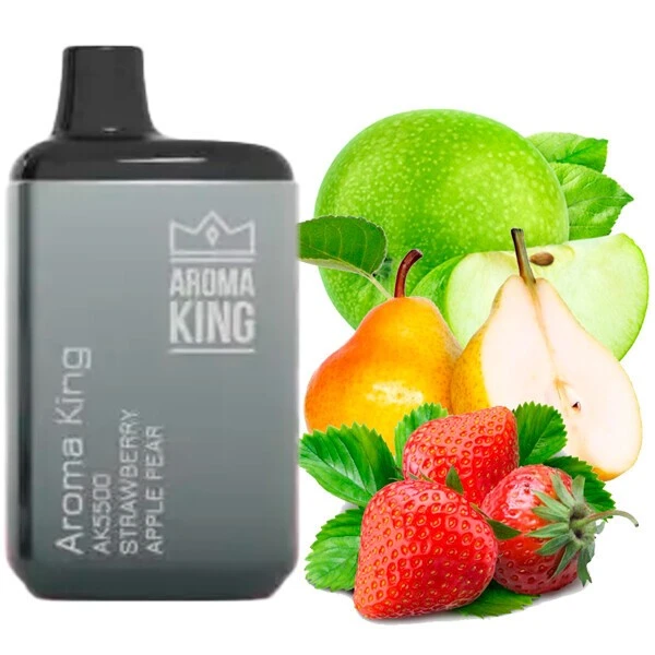 Одноразова електронна сигарета Aroma King Strawberry Apple Pear (Полуниця Яблуко Груша) (5500 Затяжок)