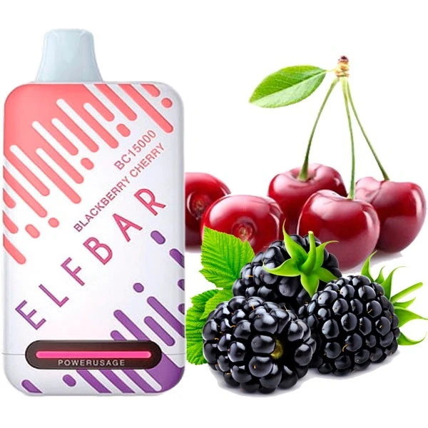 Одноразова електронна сигарета Elf Bar BC Blackberry Cherry (Ожина Вишня) (15000 Затяжок)