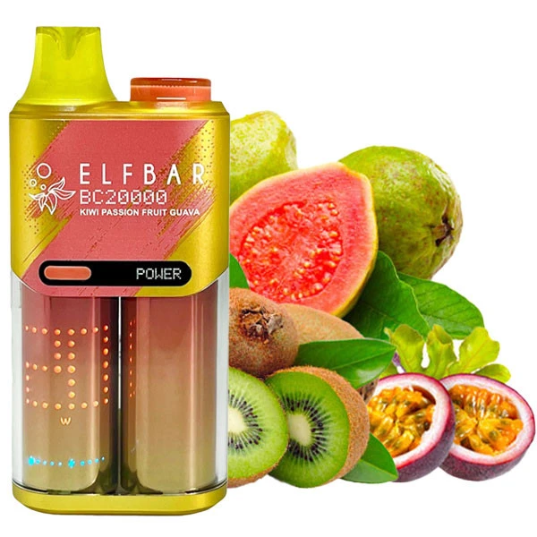 Одноразова електронна сигарета Elf Bar BC Kiwi Passion Fruit Guava (Ківі Маракуя Гуава) (20000 Затяжок)