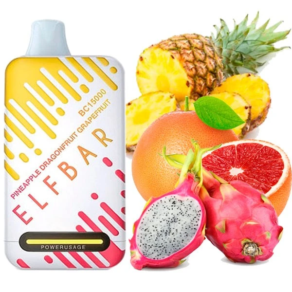 Одноразова електронна сигарета Elf Bar BC Pineapple Dragonfruit Grapefruit (Ананас Пітая Грейпфрут) (15000 затяжок)