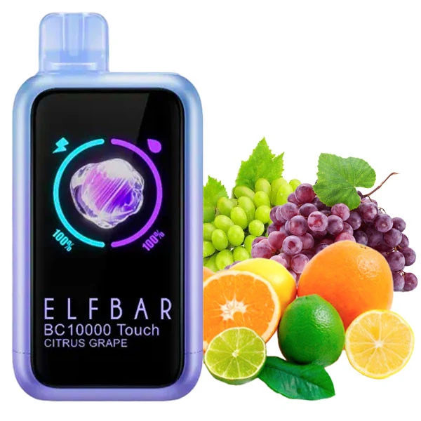 Одноразова електронна сигарета Elf Bar BC Touch Citrus Grape (Цитрус Виноград) (10000 Затяжок)