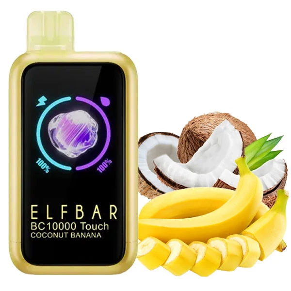 Одноразова електронна сигарета Elf Bar BC Touch Coconut Banana (Кокос Банан) (10000 Затяжок)