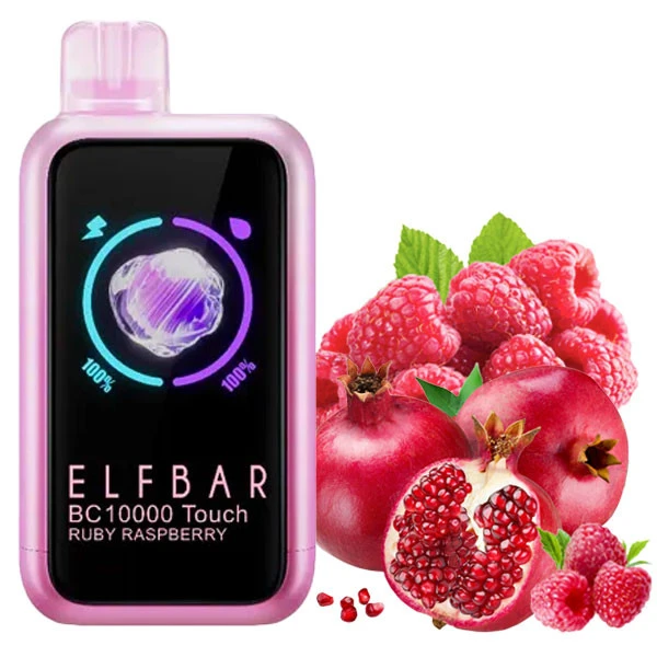 Одноразова електронна сигарета Elf Bar BC Touch Ruby Raspberry (Рабі Малина) (10000 Затяжок)