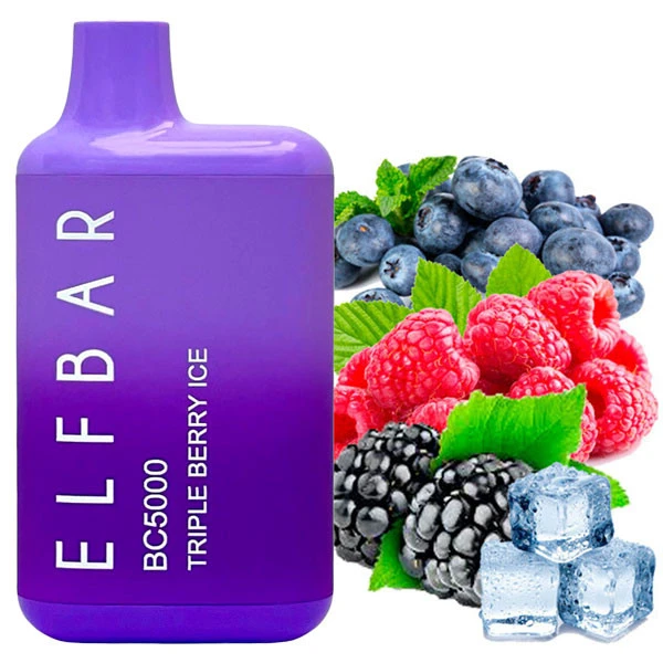 Одноразова електронна сигарета Elf Bar BC Triple Berry Ice (Тріпл Ягода Лід) (5000 Затяжок)