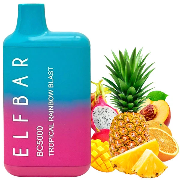 Одноразова електронна сигарета Elf Bar BC Tropical Rainbow Blast (Тропікал Рейнбоу Бласт) (5000 Затяжок)