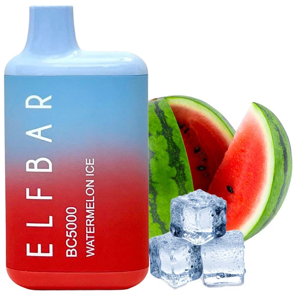 Одноразова електронна сигарета Elf Bar BC Watermelon Ice (Кавун Лід) (5000 Затяжок)