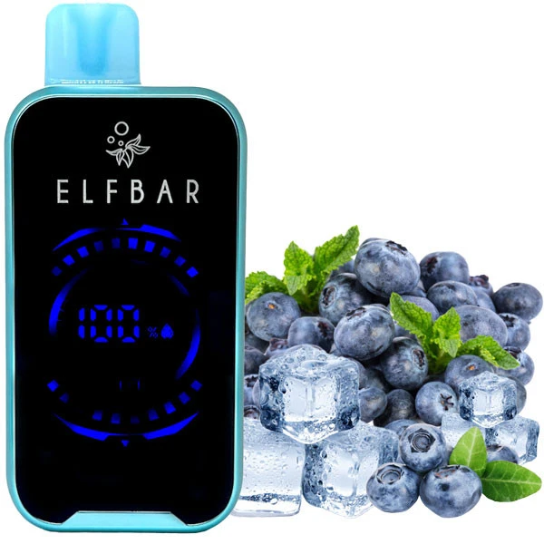 Одноразова електронна сигарета Elf Bar FS Blueberry Ice (Чорниця Лід) (18000 затяжок)