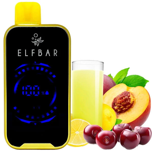 Одноразова електронна сигарета Elf Bar FS Cherry Peach Lemonade (Вишня Персик Лимонад) (18000 затяжок)