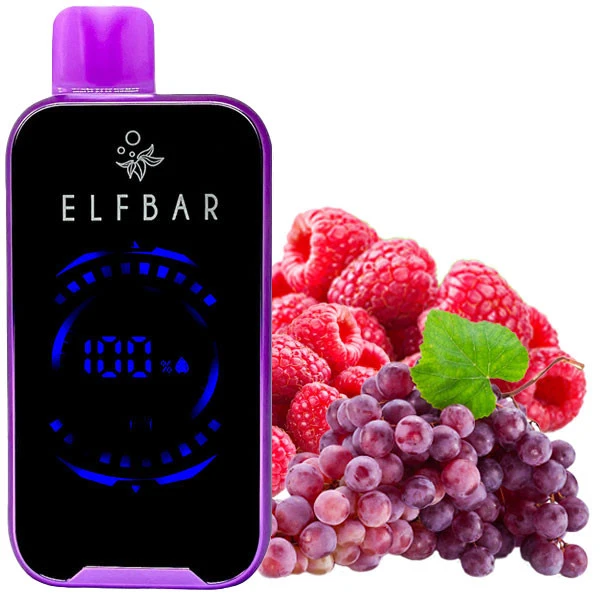 Одноразова електронна сигарета Elf Bar FS Grape Raspberry (Виноград Малина) (18000 затяжок)