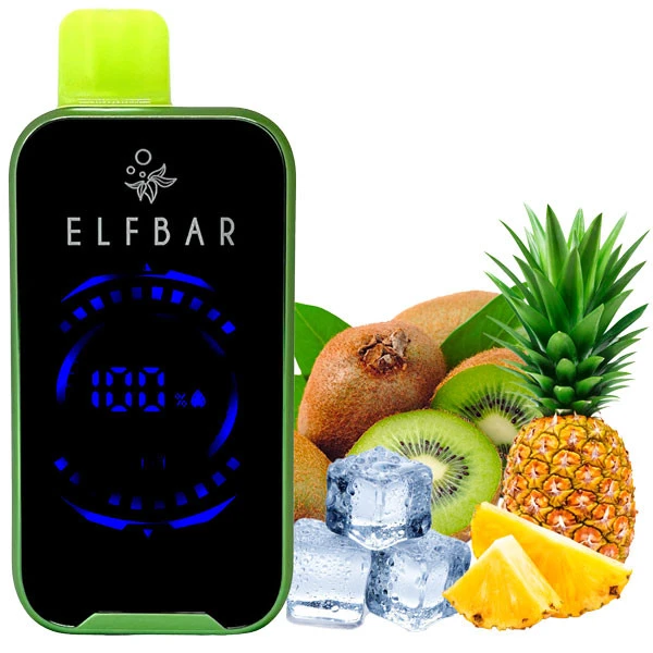 Одноразова електронна сигарета Elf Bar FS Kiwi Pineapple Ice (Ківі Ананас Лід) (18000 затяжок)