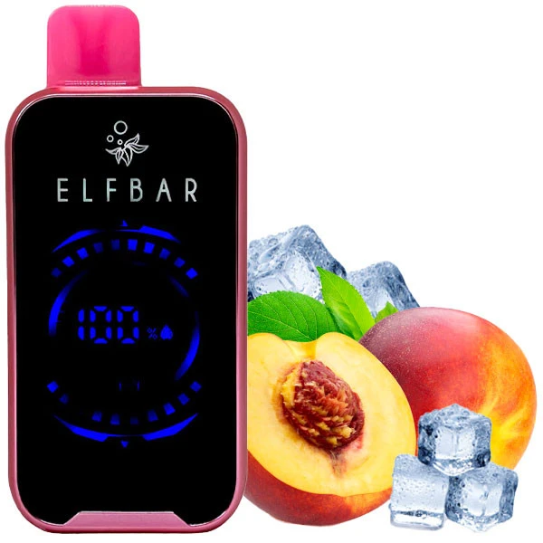 Одноразова електронна сигарета Elf Bar FS Peach Ice (Персик Лід) (18000 затяжок)