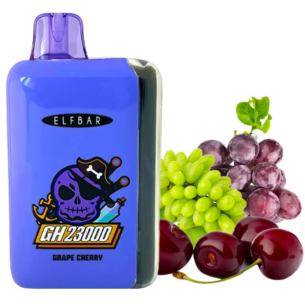 Одноразова електронна сигарета Elf Bar GH Grape Cherry (Виноград Вишня) (23000 затяжок)