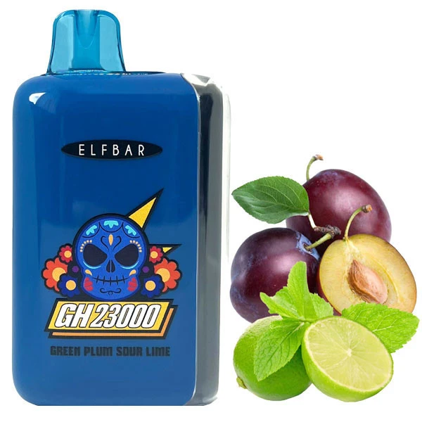 Одноразова електронна сигарета Elf Bar GH Green Plum Sour Lime (Зелена Слива Сауер Лайм) (23000 затяжок)