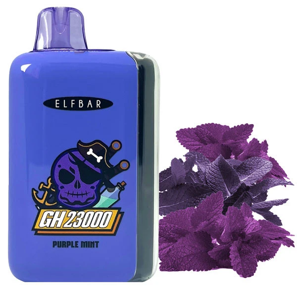 Одноразова електронна сигарета Elf Bar GH Purple Mint (Фіолетова М'ята) (23000 затяжок)