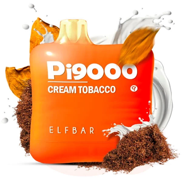 Одноразова електронна сигарета Elf Bar Pi Cream Tobacco (Крем Тютюн) (9000 Затяжок)