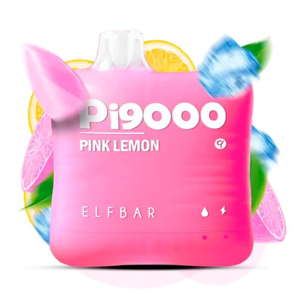 Одноразова електронна сигарета Elf Bar Pi Pink Lemon (Рожевий Лимон) (9000 Затяжок)