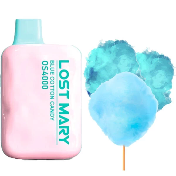 Одноразова електронна сигарета Lost Mary OS Blue Cotton Candy (Блу Цукрова Вата) (4000 Затяжок)