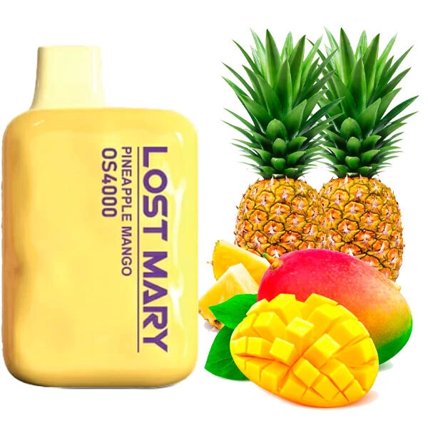 Одноразова електронна сигарета Lost Mary OS Pineapple Mango (Ананас Манго) (4000 Затяжок)