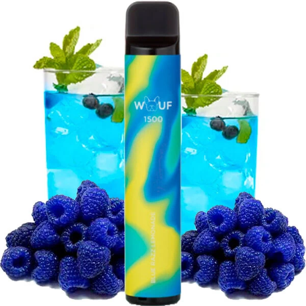 Одноразова електронна сигарета Wouf Blue Razz Lemonade (Блу Разз Лимонад) (1500 Затяжок)