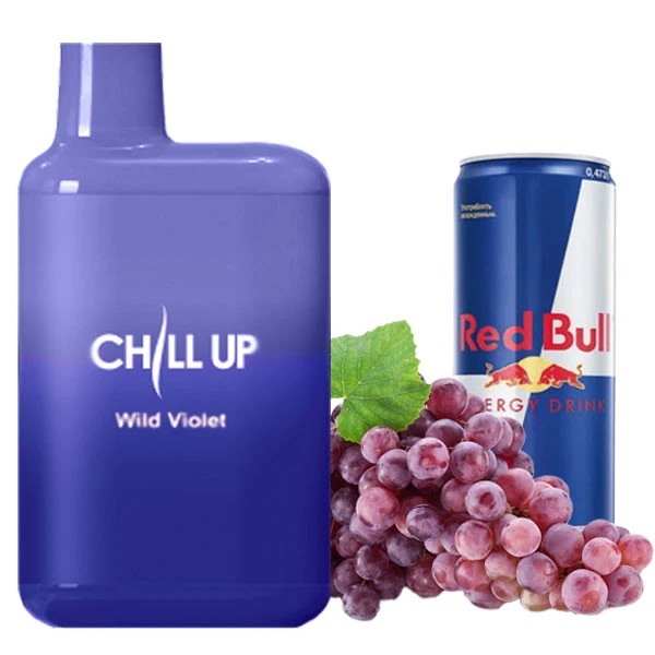 Одноразовая электронная сигарета Chill Up Grape Energy Drink (Виноград Энергетик) (4000 Затяжек)