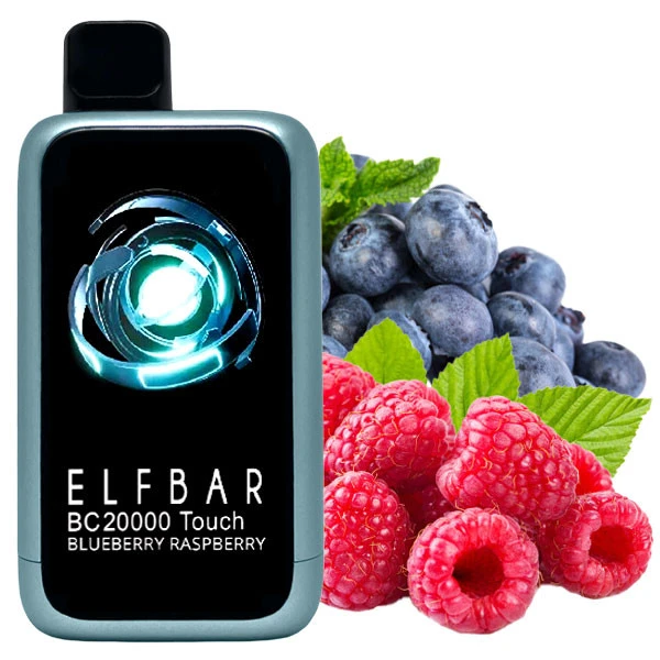 Одноразова електронна сигарета Elf Bar BC Touch Blueberry Raspberry (Чорниця Малина) (20000 Затяжок)