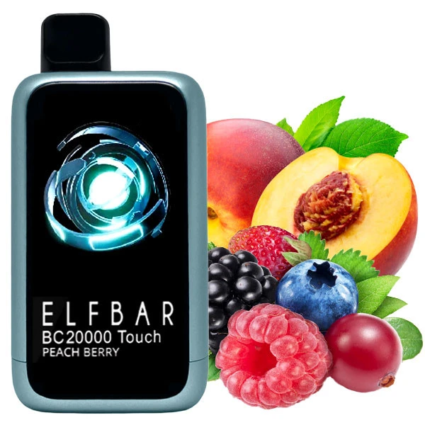 Одноразова електронна сигарета Elf Bar BC Touch Peach Berry (Персик Ягода) (20000 Затяжок)