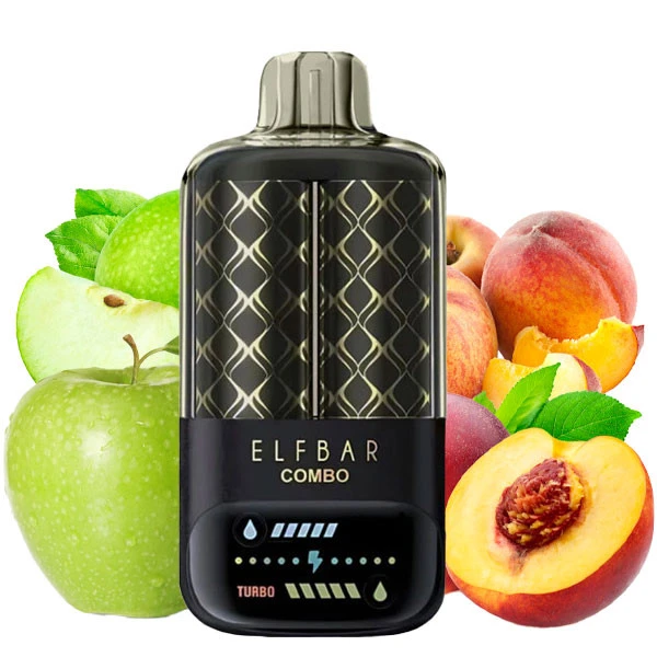 Одноразова електронна сигарета Elf Bar Combo Apple + Juicy Peach (Яблуко + Джусі Персик) (25000 Затяжок)