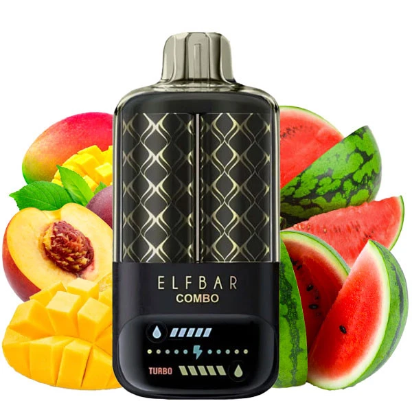 Одноразова електронна сигарета Elf Bar Combo Peach Mango + Watermelon (Персик Манго + Кавун) (25000 Затяжок)