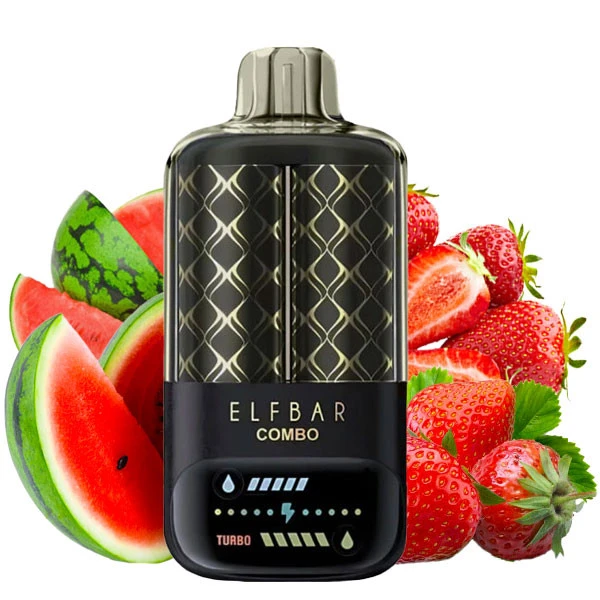 Одноразова електронна сигарета Elf Bar Combo Watermelon + Strawberry (Кавун + Полуниця) (25000 Затяжок)