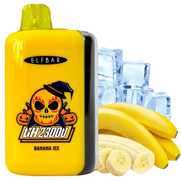 Одноразовая электронная сигарета Elf Bar GH Banana Ice (Банан Лед) (23000 затяжек) (2% Nic)